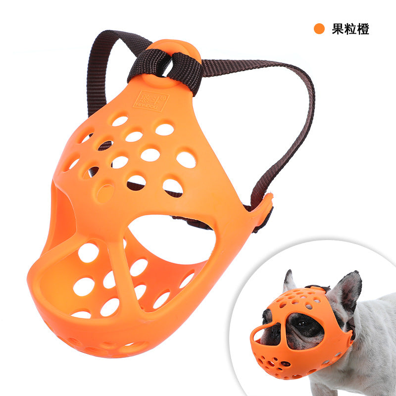 Couvre-dents en caoutchouc souple pour chien Masque anti-acajou