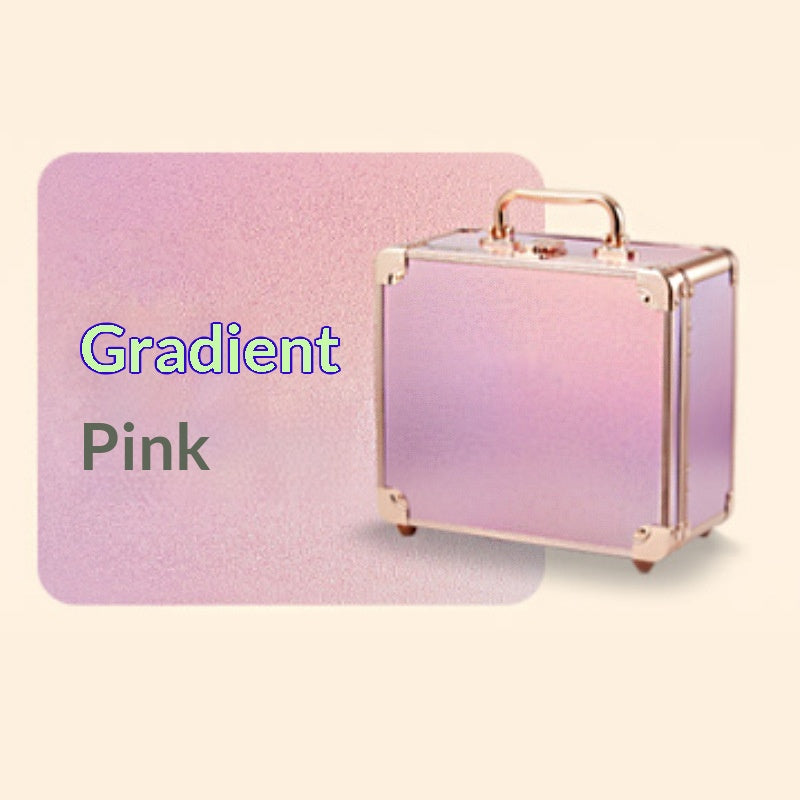 Boîtier cosmétique de grande capacité avec éclairage magnétique et rangement miroir