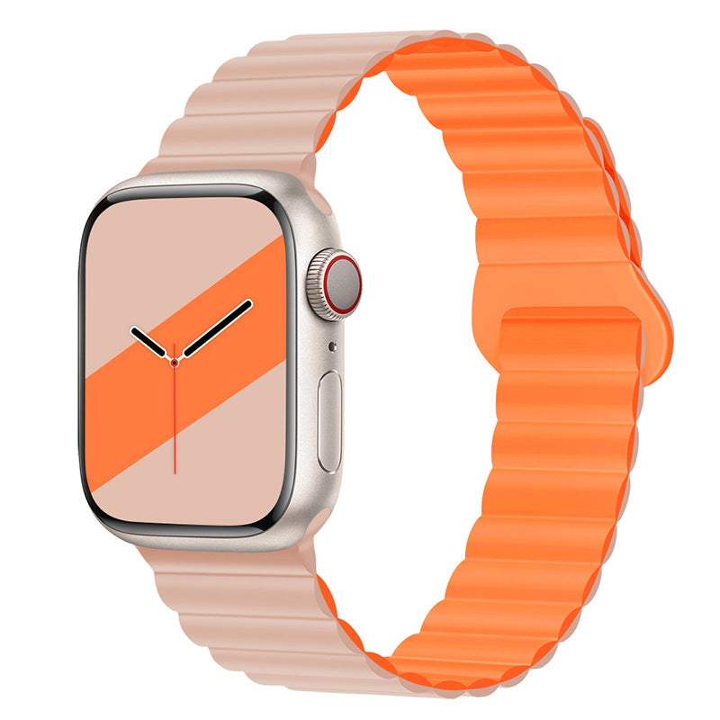 Bracelet de montre magnétique en silicone bande