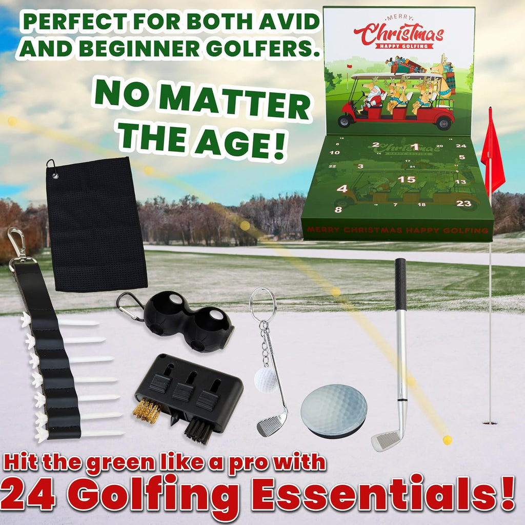 Calendrier de l'avent de golf 2 boîte de Noël adulte pour hommes