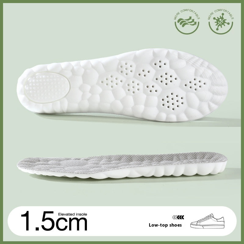 Hauteur Augmenter la semelle intérieure Haute Élastique Shockproof Respirant Sweat Absorbing