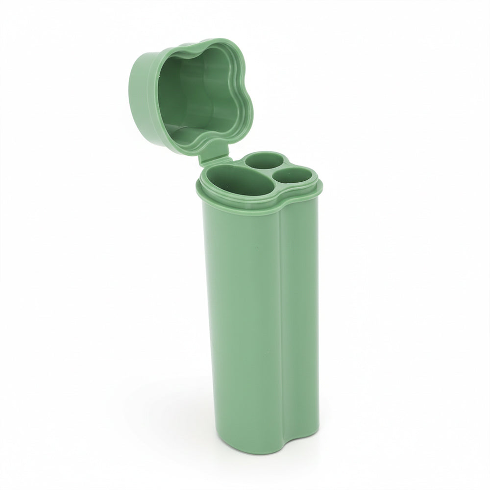 Un-pièce Flip-top Cigarette kit avec deux trous incluant l'éclairage pour un rangement facile