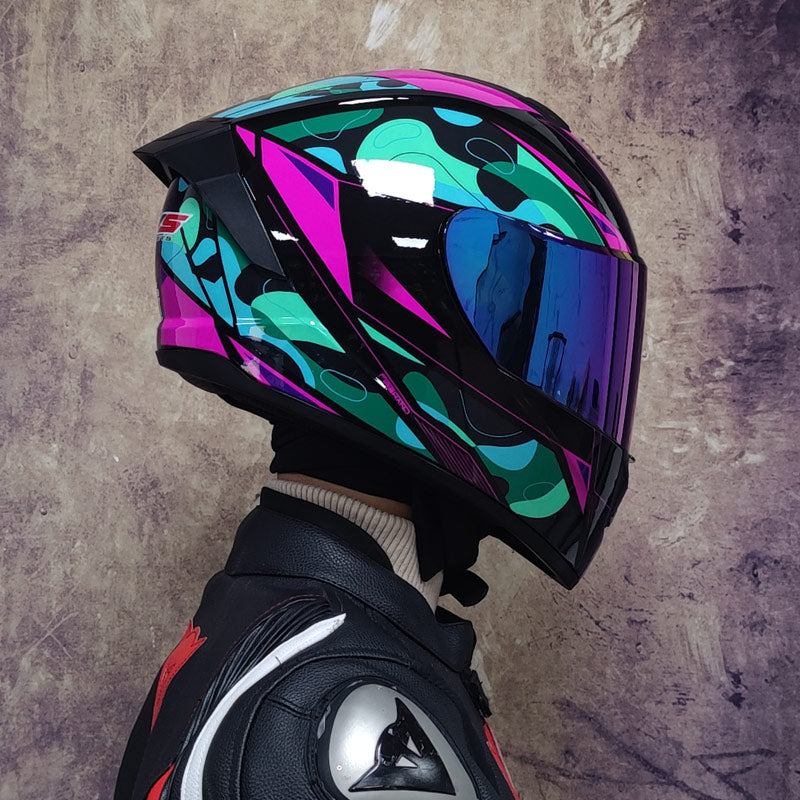 Personnalisé Street Car Racing Femmes quatre saisons Casque complet