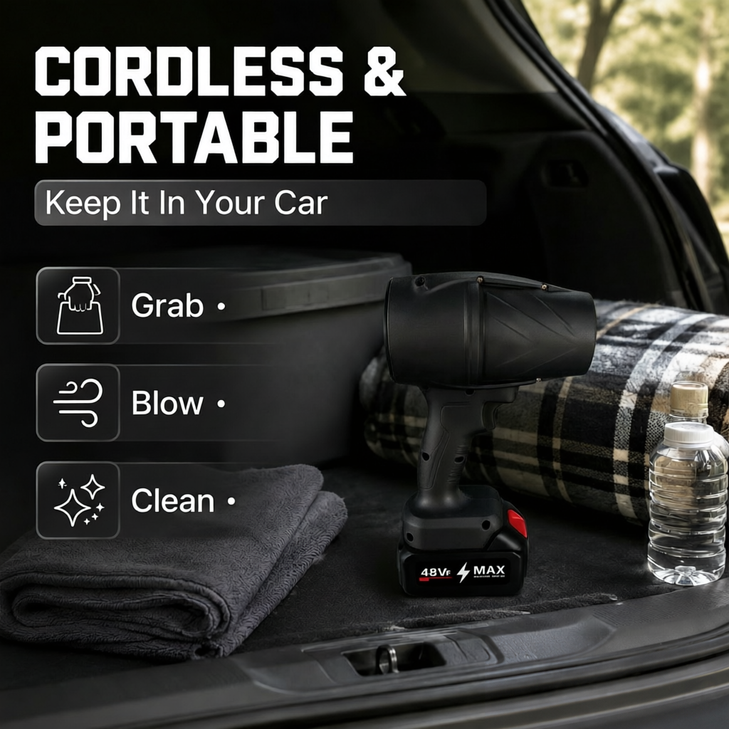 Ventilateur jet sans fil Turbo Blower portable haute puissance pour le séchage et le nettoyage de voiture