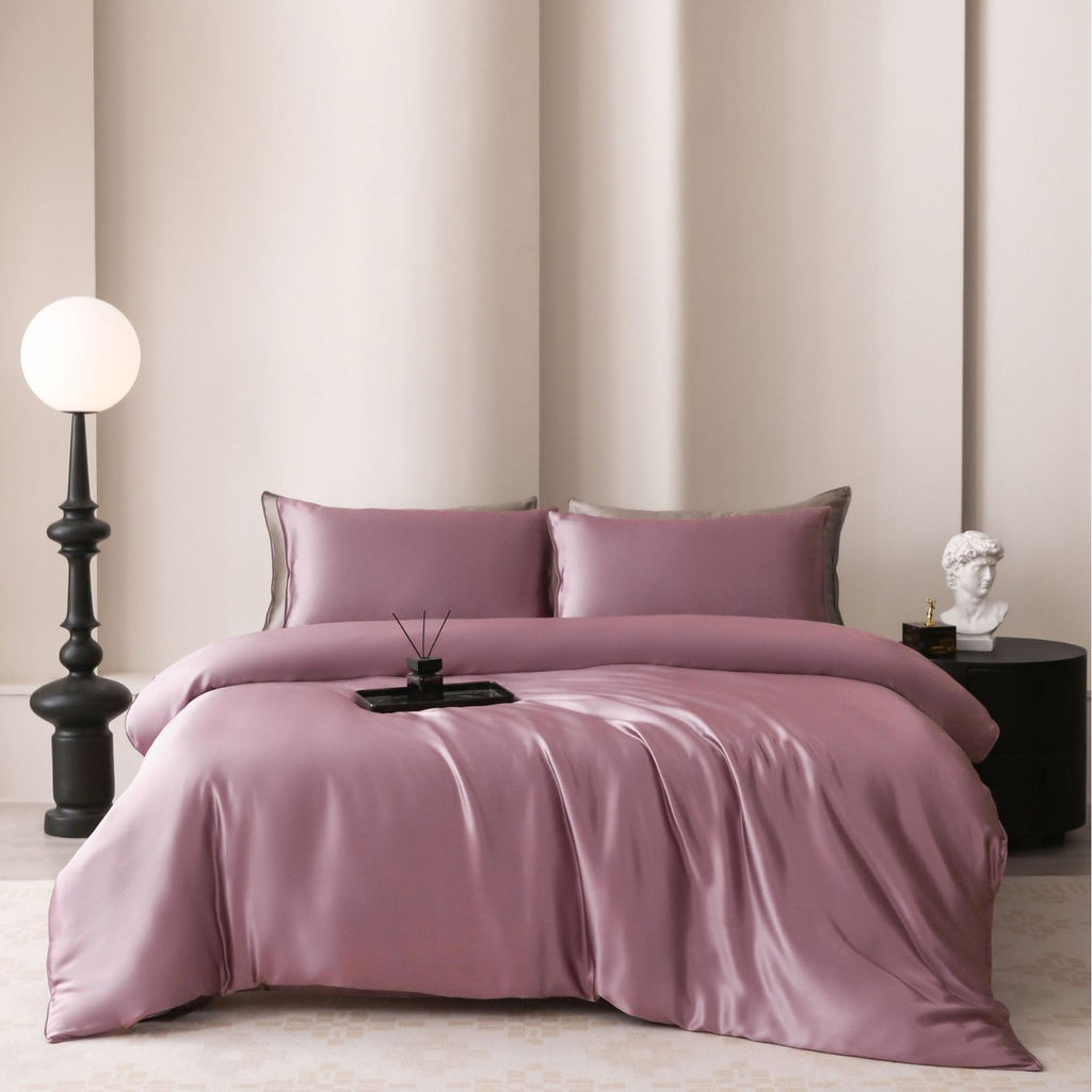 Soie 22-momme Set de quatre pièces en soie léger luxe