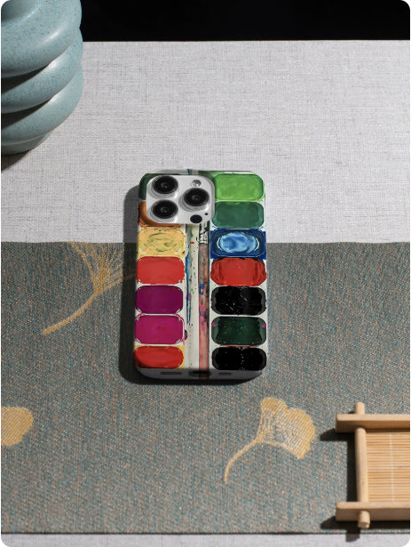 INFN Art étudiant Palette cas de téléphone créatif