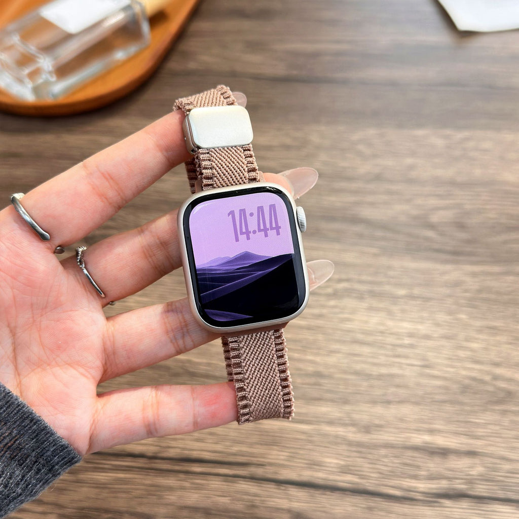Bracelet de montre en nylon avec fermoir magnétique adapté pour le design de la dentelle de petite taille