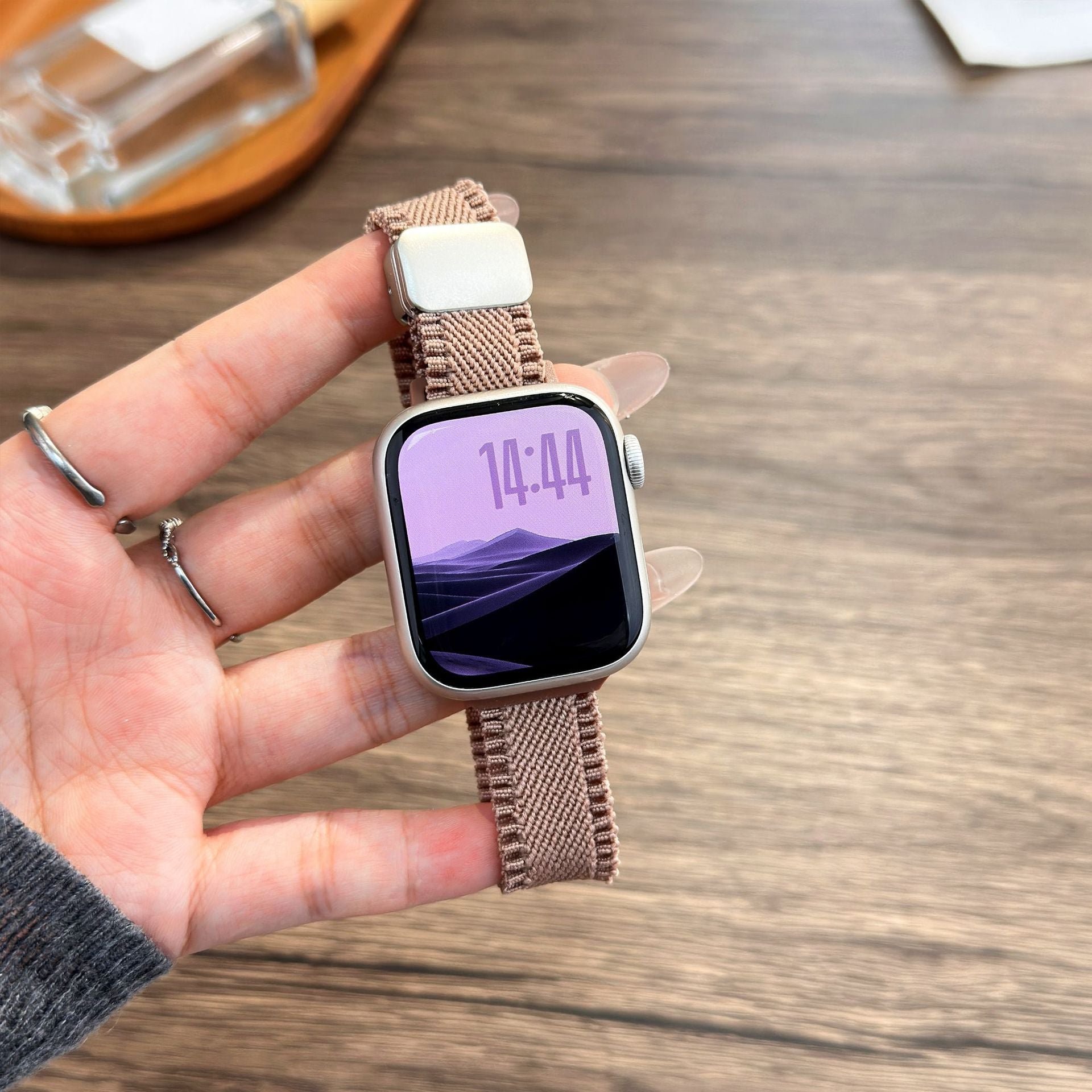 Bracelet de montre en nylon avec fermoir magnétique adapté pour le design de la dentelle de petite taille