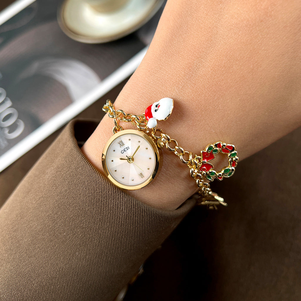 Bracelet de Noël Quartz montre pour les femmes