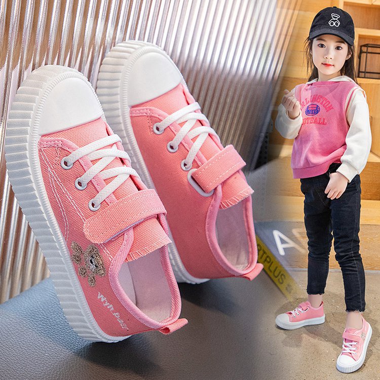 Chaussures en toile pour enfants de style coréen