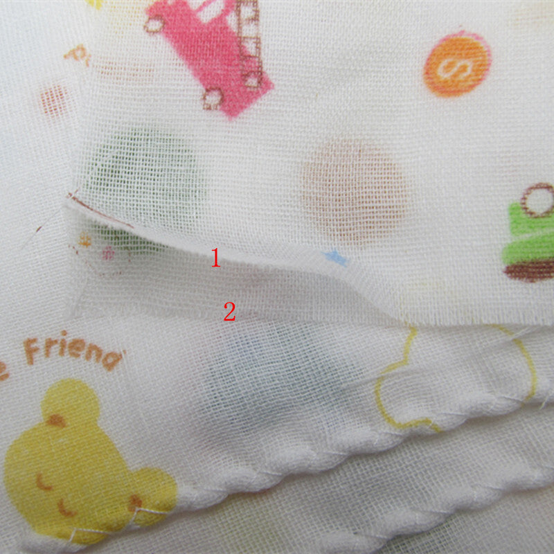 10 X bébé Gauze Muslin Square nouveau-né bain de coton laver mou mouchoir