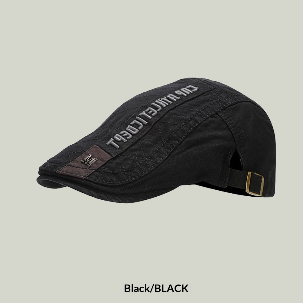 Beret décontracté polyvalent à la mode Une ancienne casquette de peintres d'ombre solaire