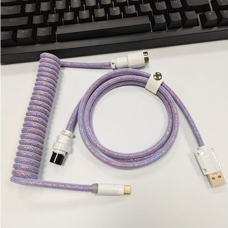 8K Magnetic Shaft Machinery Keyboard Cable Cable Cable Aviation Encens Insert Ressort