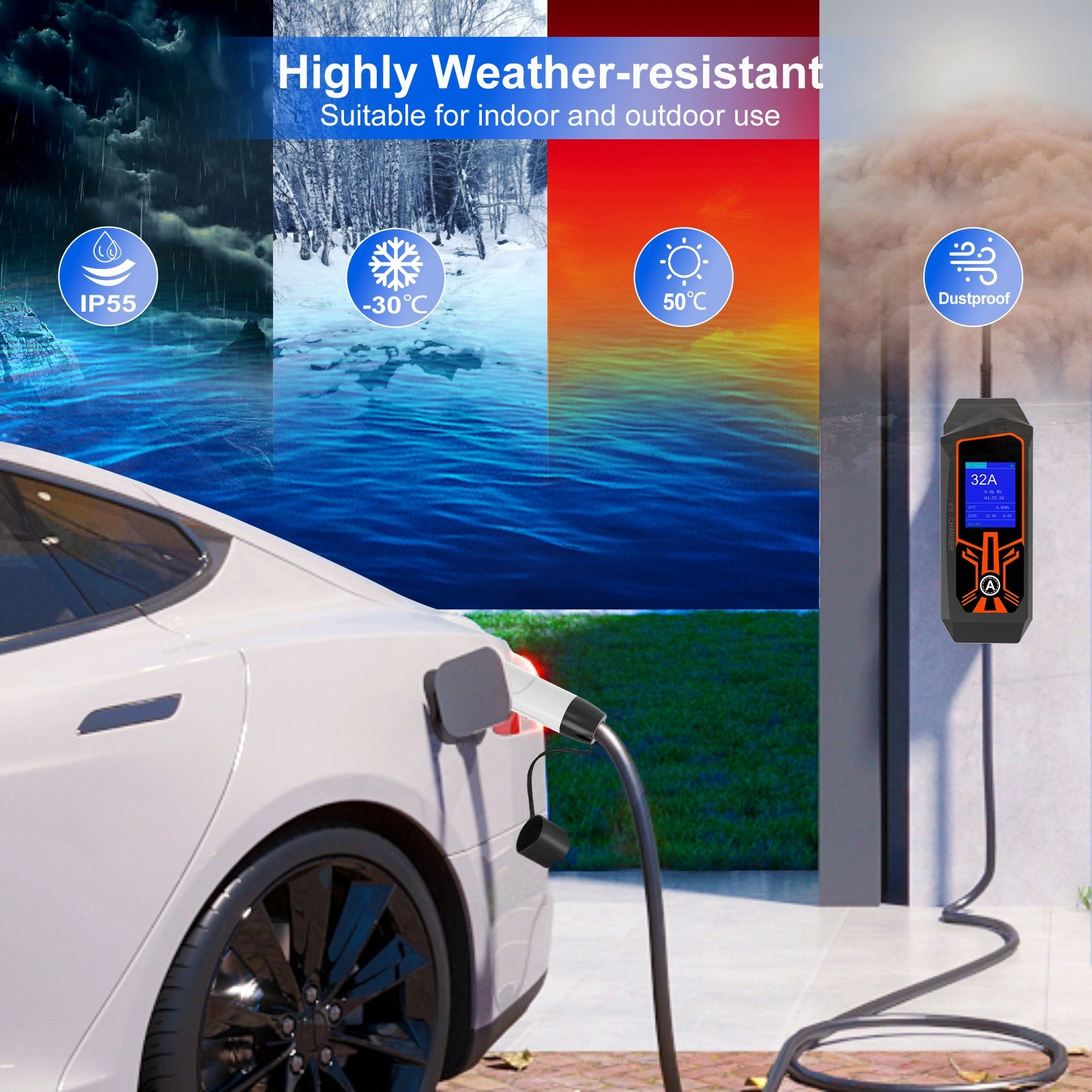 Véhicule énergétique Ménage avec chargeur de voiture