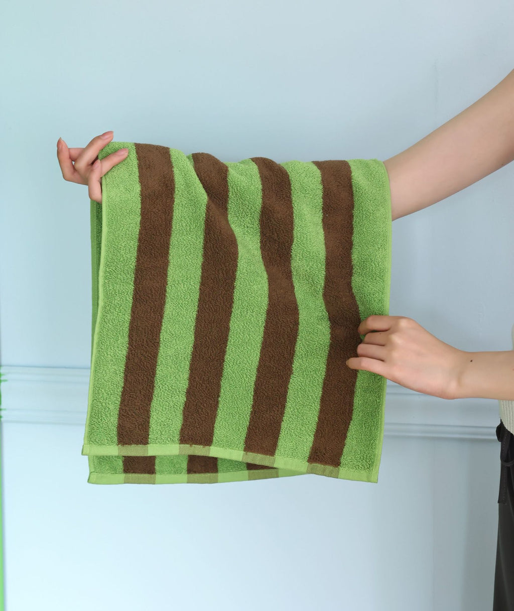 Mori Pinstripe Retro style serviette en coton