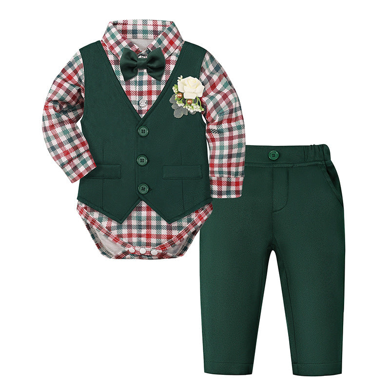 Style Un-Ancien anniversaire Robe Garçons Ensemble de costume Gentleman