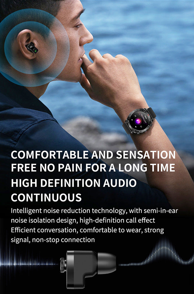T95 Smart TWS 2-en-1 HD Bluetooth Rappel Surveillance de la santé