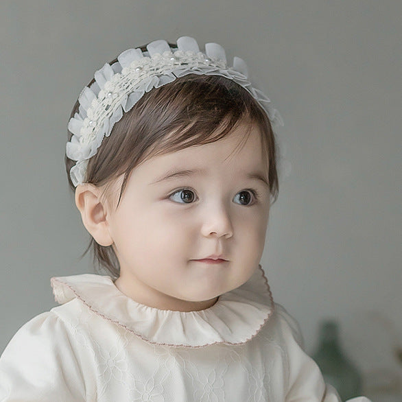 Bande de cheveux en dentelle de petite fille tout-match