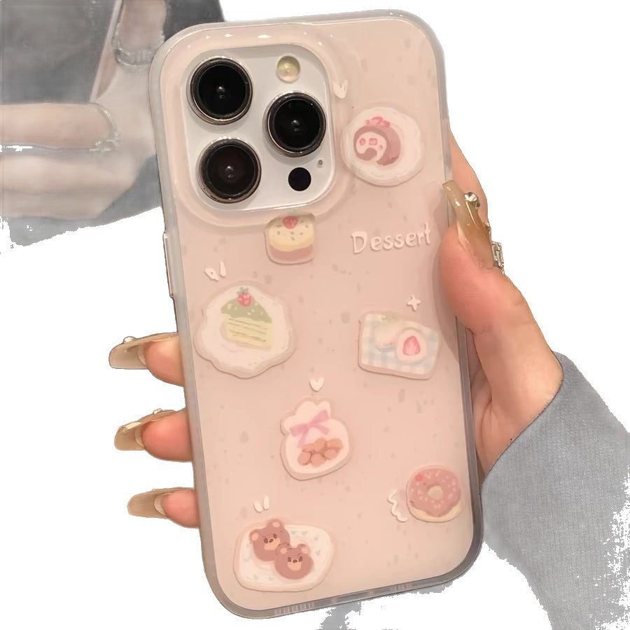 Clapet de téléphone de démonstration Creative Drop avec un petit cake d'ours