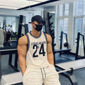 Sports à séchage rapide Vest Summer Elastic American Basketball Training No 24 Jersey Vest