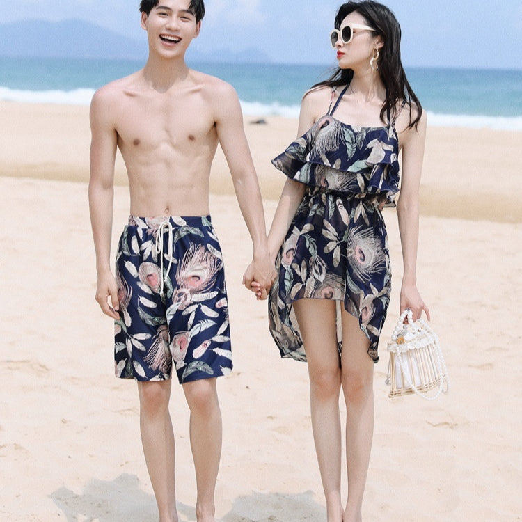 Seaside Beach Couple Lune de miel Vacances maillot de bain