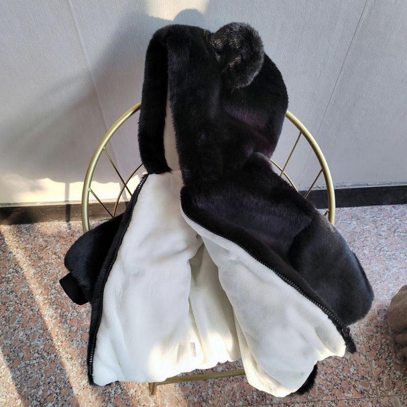 Automne et hiver Épaisseur de fourrure d'enfant Mink Fur