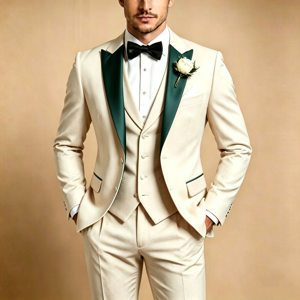 Ensemble de trois pièces pour hommes de couleur