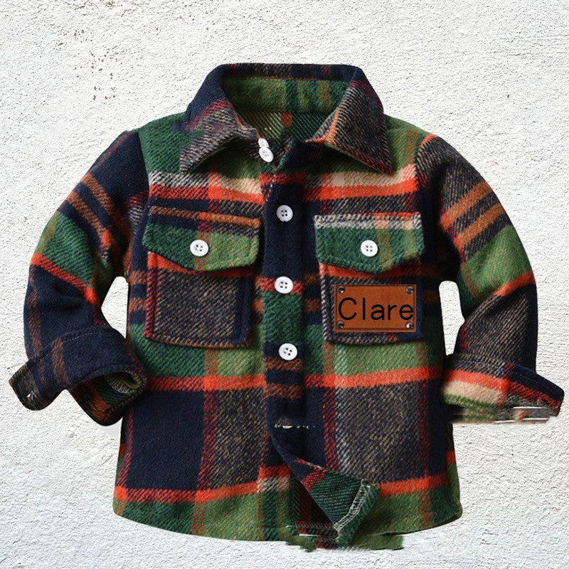 Chemise à carreaux pour enfants