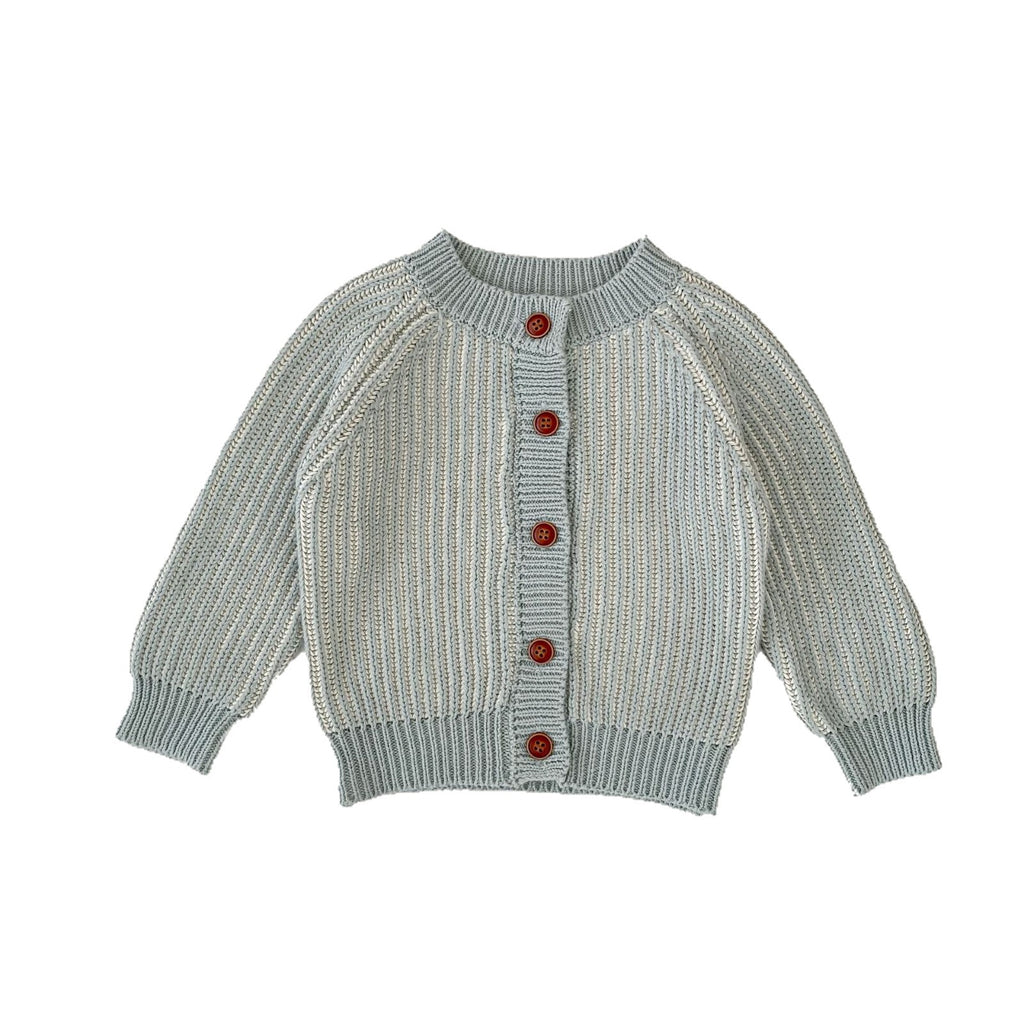 Manteau à mailles rondes bicolores pour nourrissons