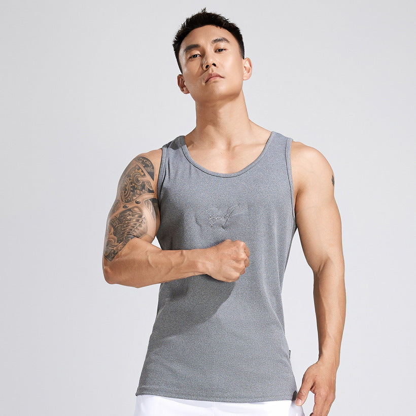 American Outdoor Running Hommes Casual Exercise Sleeveless Top