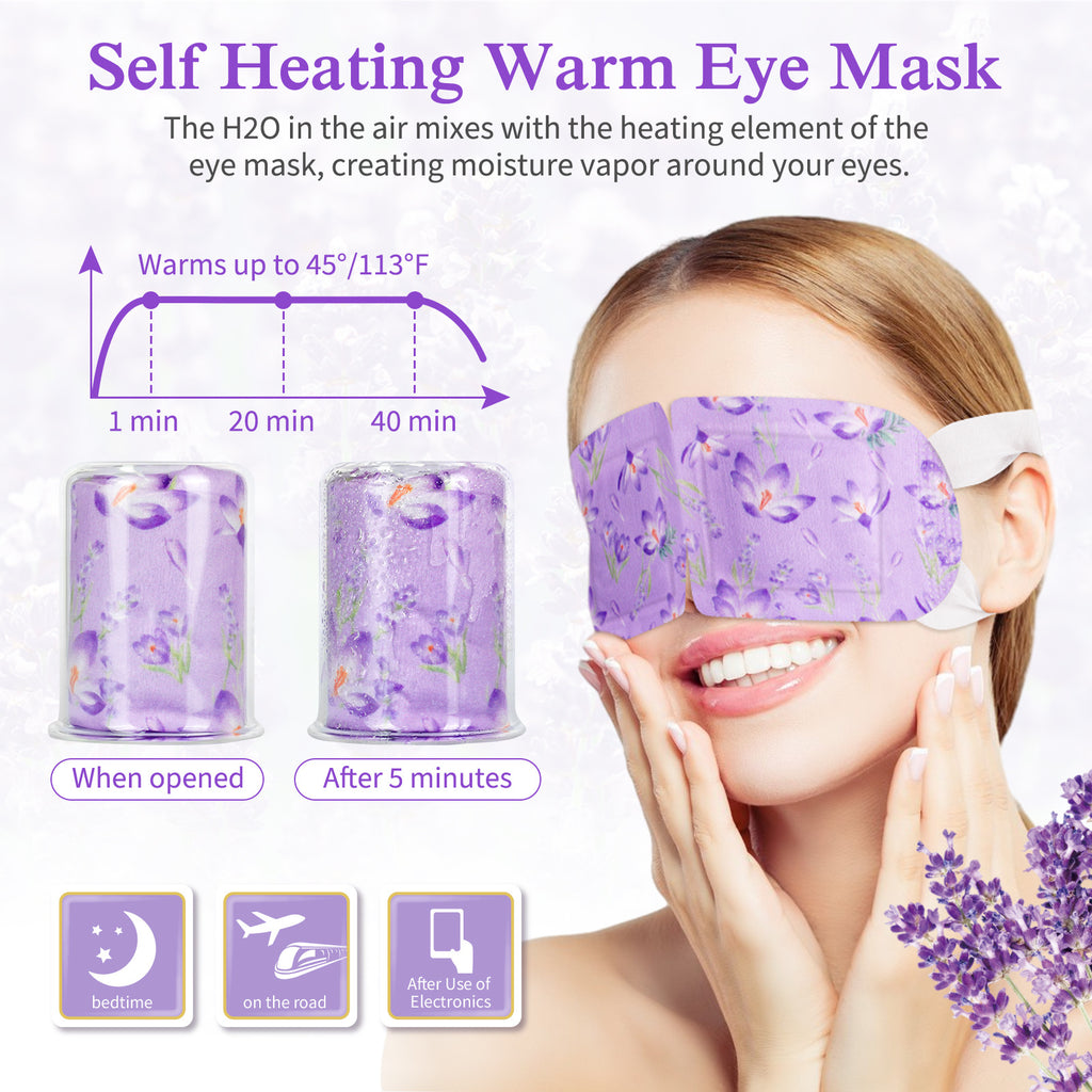 Masque jetable pour les yeux Chauffage à vapeur SPA