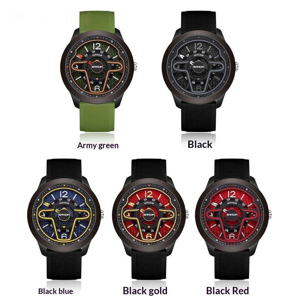 Volant créatif 3D Hollow-Out Montre électronique