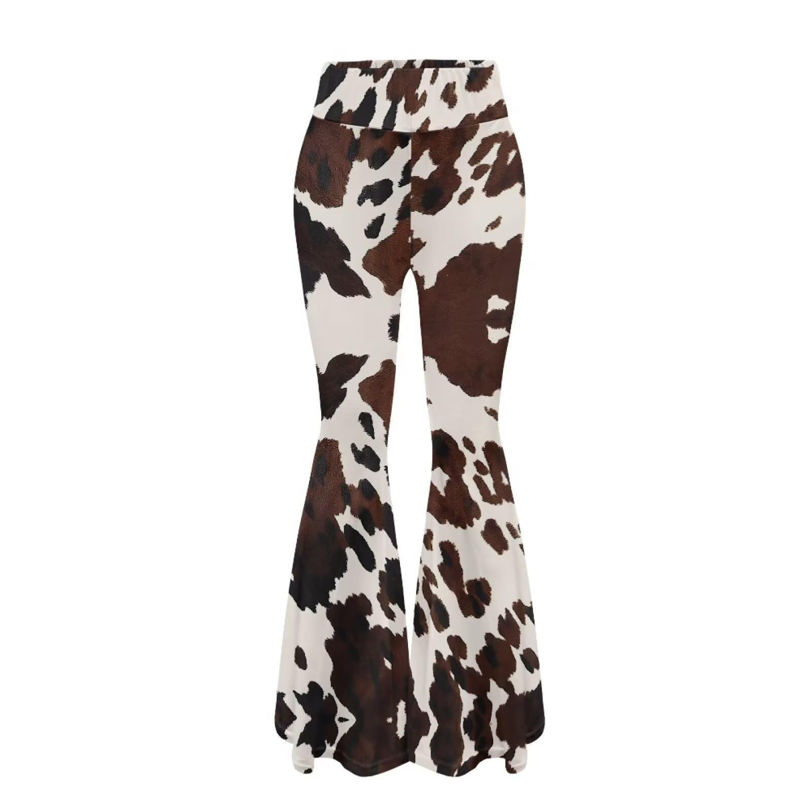 Leopard-print Hip-lifting Tight Leggings Pantalons à jambe droite