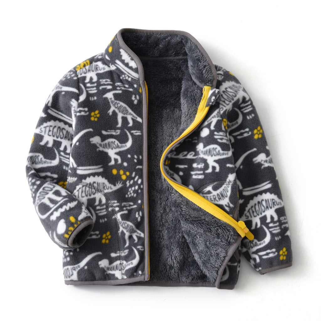 Veste rembourrée garçon imprimé simple cartoon