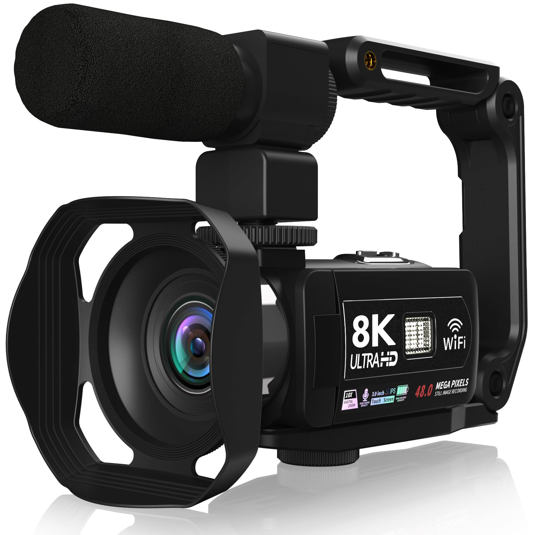 8KWIFI HD caméra numérique tactile écran portable automatique