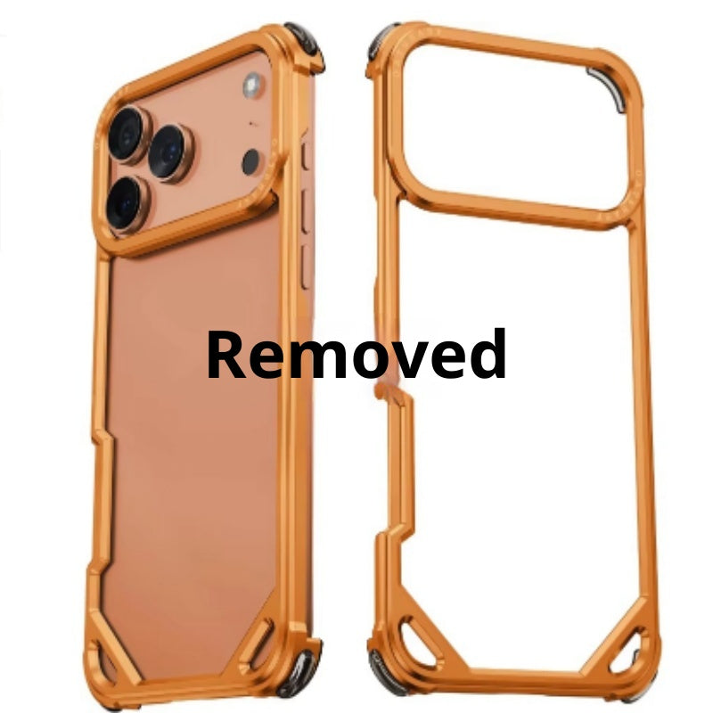 Convient pour 1716promax Seahorse Buckle Frame with Lens Phone Case 15 Metal