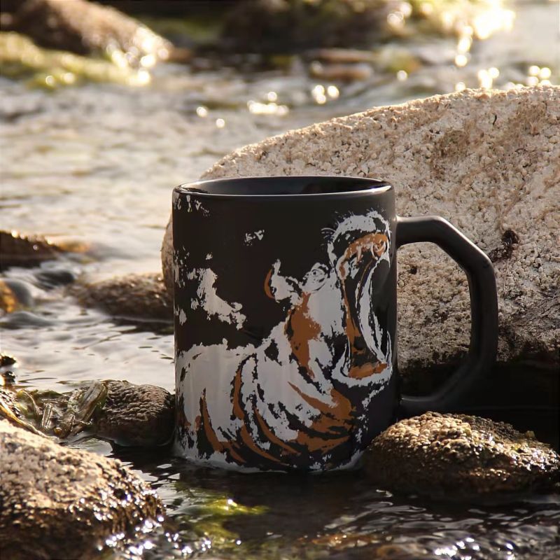 Creative Illustration personnalisée Mug Trendy Office Cup en céramique