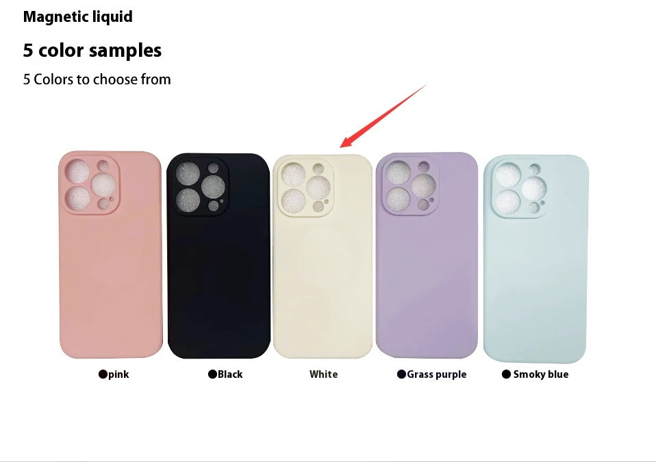 Boîtier de téléphone magnétique en silicone liquide