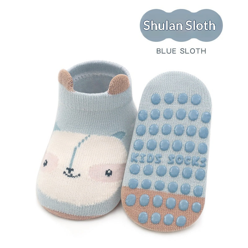 Chaussettes de bateau antidérapantes pour bébés garçons et filles Chaussettes de trampoline pour nourrissons