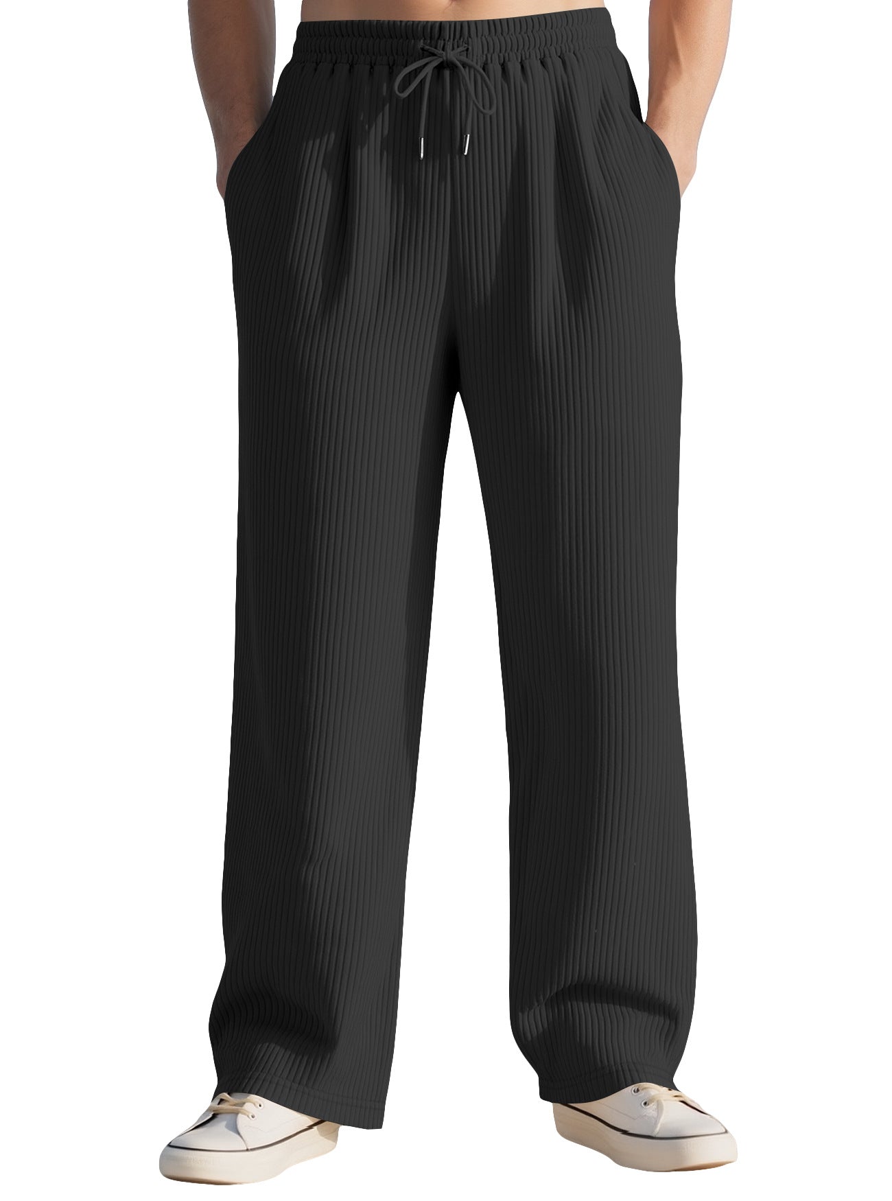 Commerce extérieur Pantalon à côtes verticales pour hommes