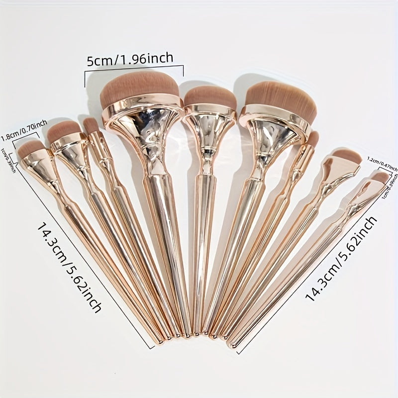 Set de brosse de maquillage multifonctionnelle - Fondation