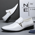Chaussures en cuir classique casual homme pointu orteil Tout-appariement British Style Cuir