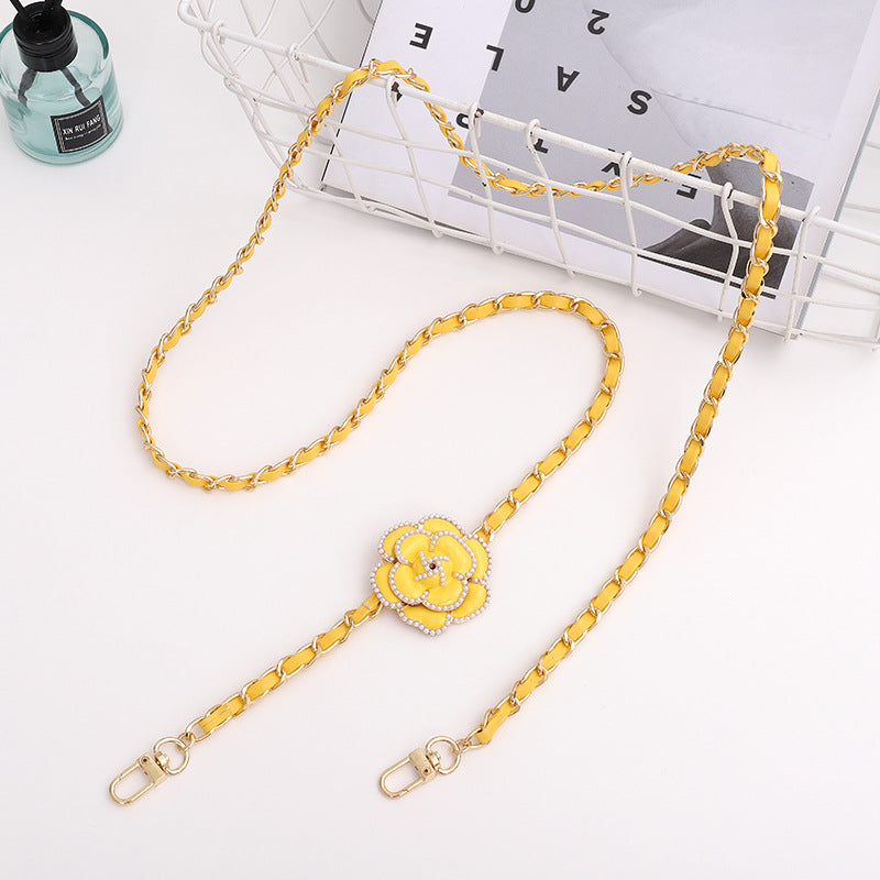 Chaîne transversale Chaîne en cuir Mobile Téléphone Lanyard