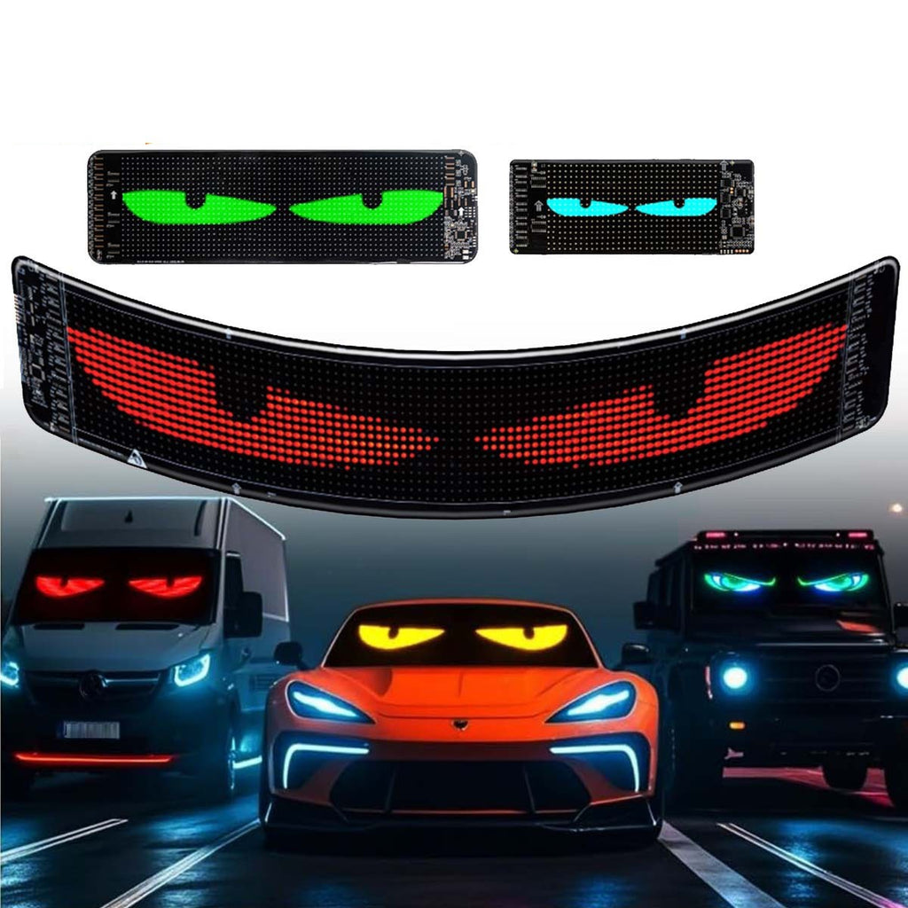 12x59CM Pour Camion-Specific Devil's Eye LED-Screen voiture lumière des yeux lampe dynamique