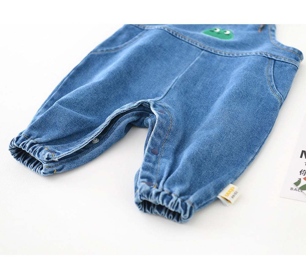Pantalons à dos en denim simple mode pour garçons