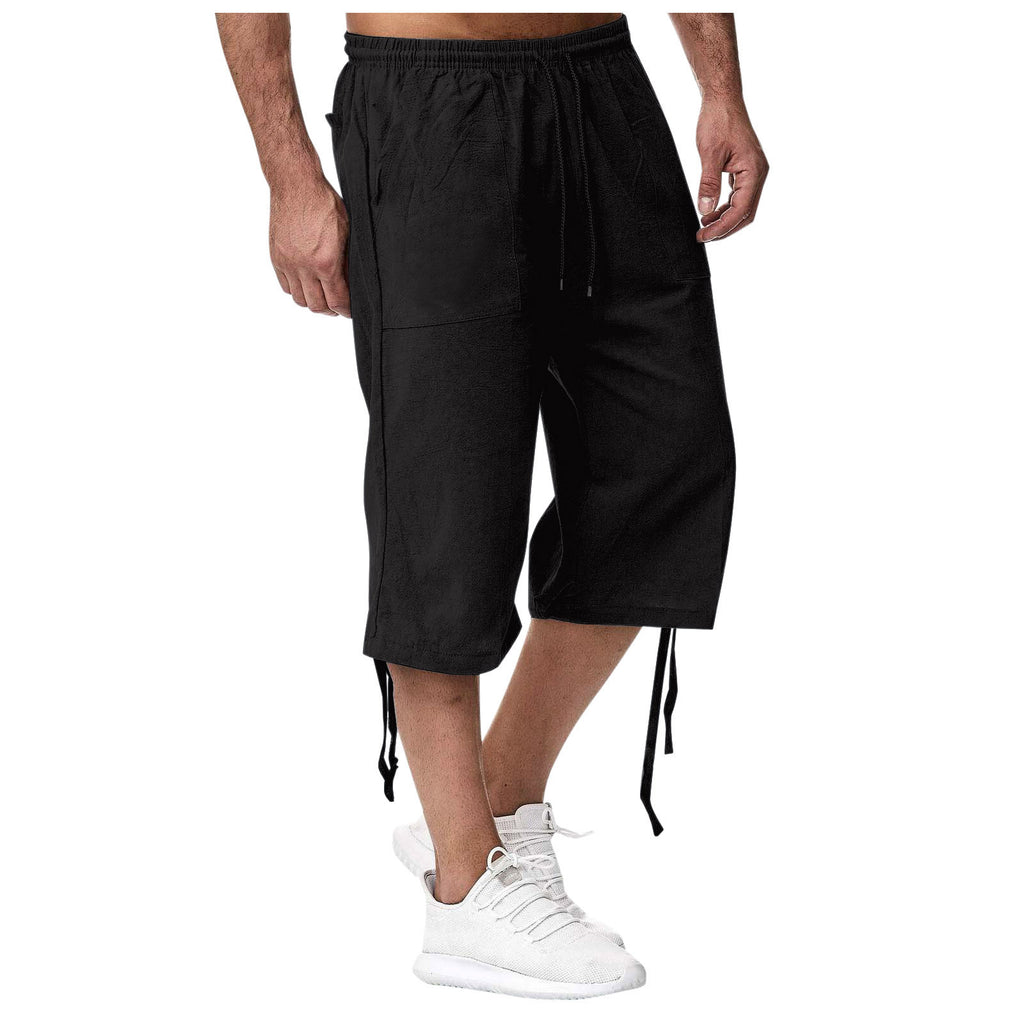 Pantalon de sport casual de coton et de coton d'été Linge de maison croped Casual P