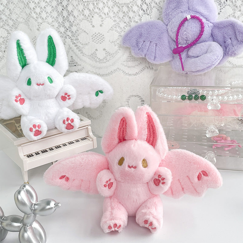 Mignon et adorable Internet célèbre Flying Bunny Plush Toy Pendentif