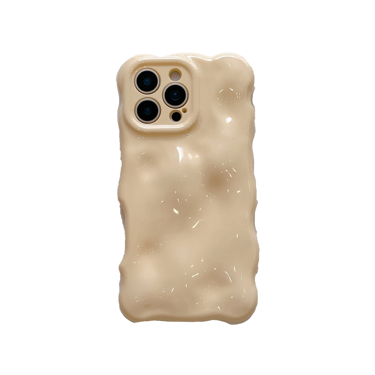 Solid Couleur Wave Shell Phone Case