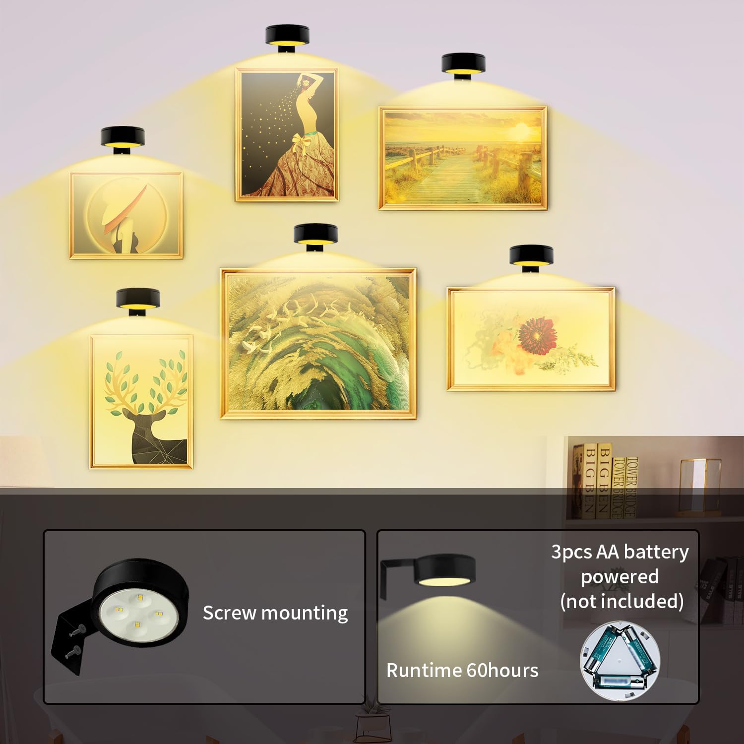Lumières pour le mur