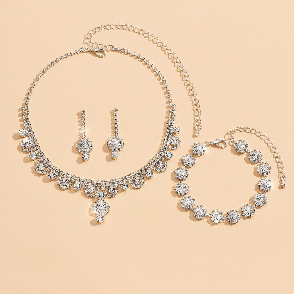 Ensemble de bijoux de mariage de mariage haut de gamme